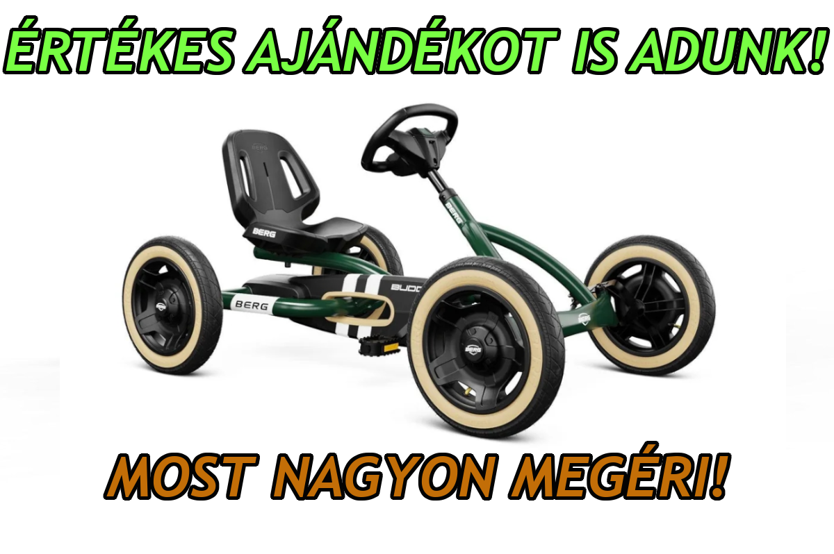 BERG gokart BUDDY RETRO GREEN