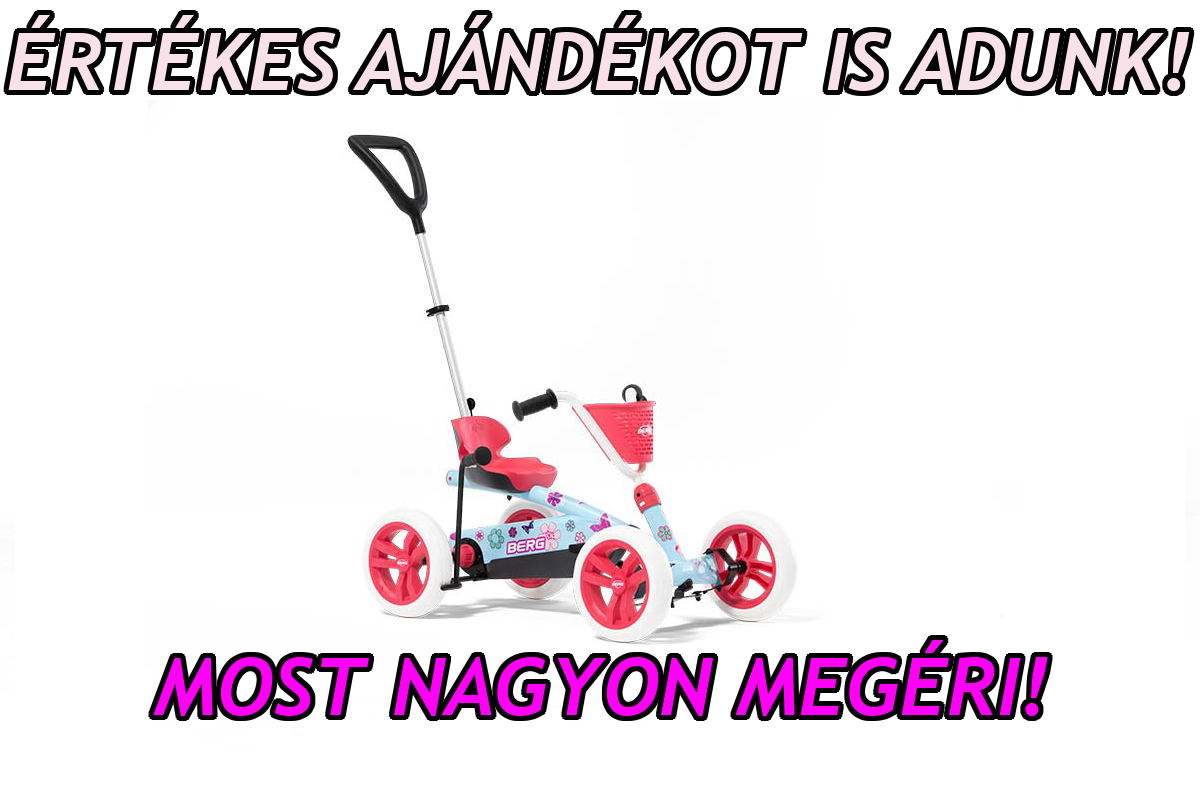 BERG gokart BUZZY BLOOM 2-IN-1